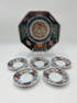 6 Pcs Japanese Imari Porcelain Bowl & Saucer Plates