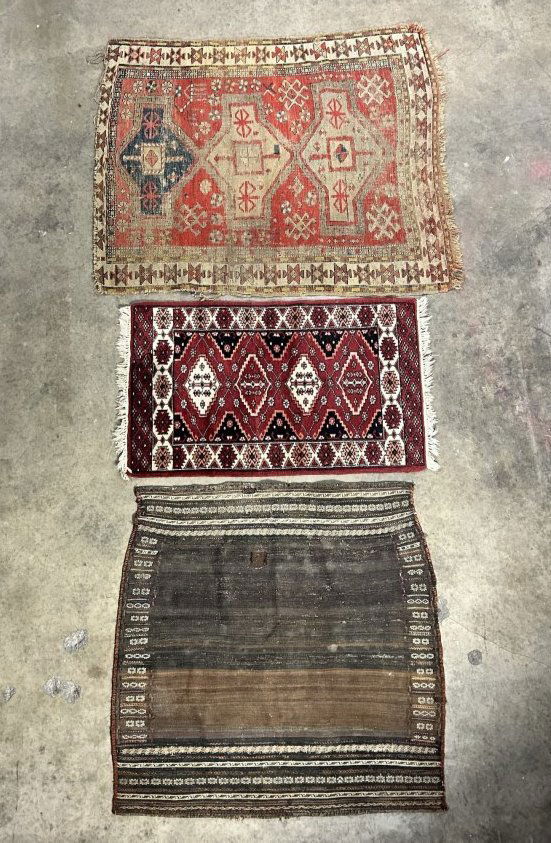 Lot of 3 Estate Handmade Prayer Rugs (1 of 13)