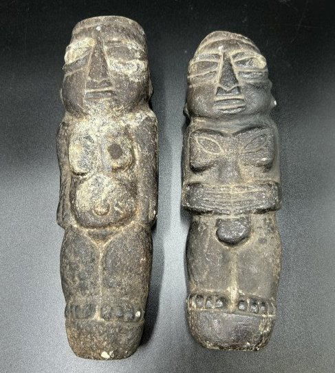 2- Pre~Columbian Stone Carved Figures (1 of 15)