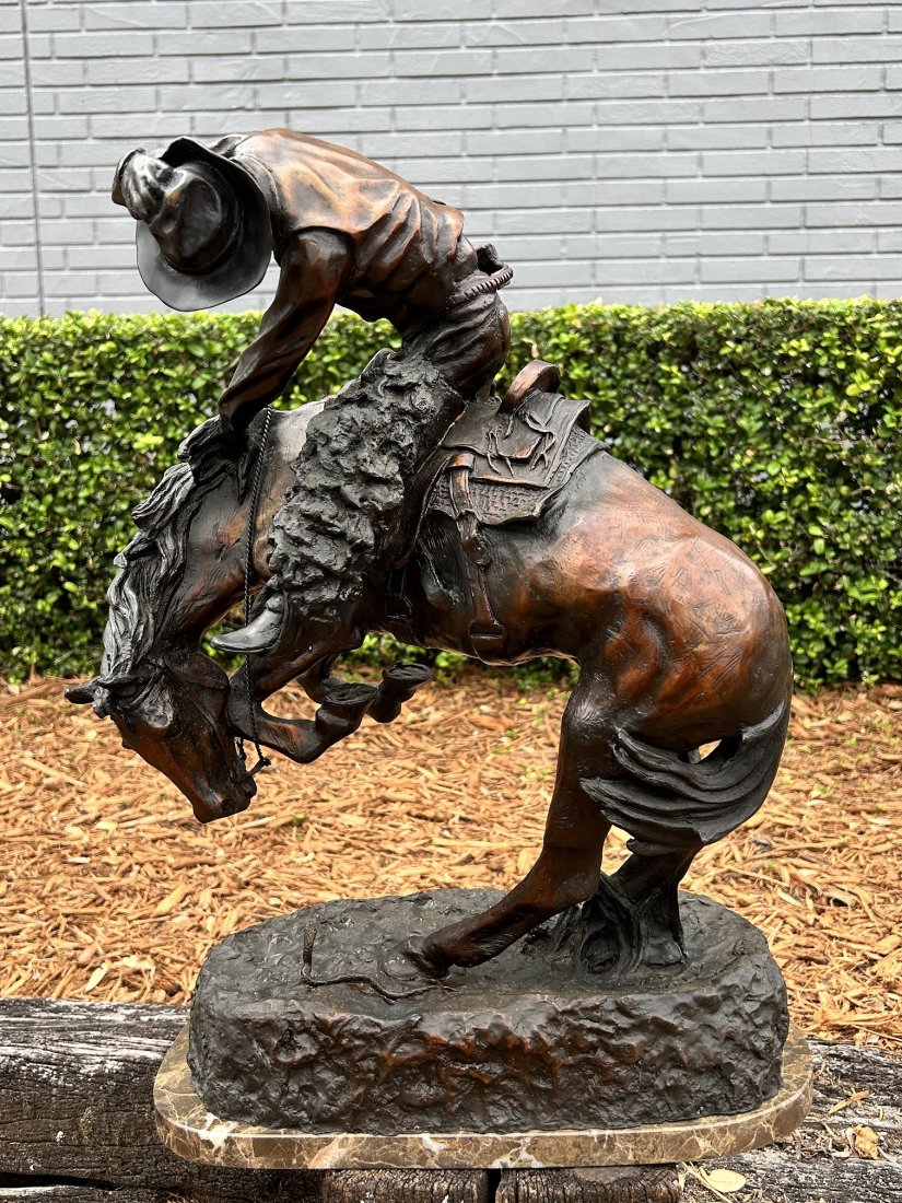 Frederic Remington Rattlesnake Bronze Sculpture 7/100 (1 of 16)