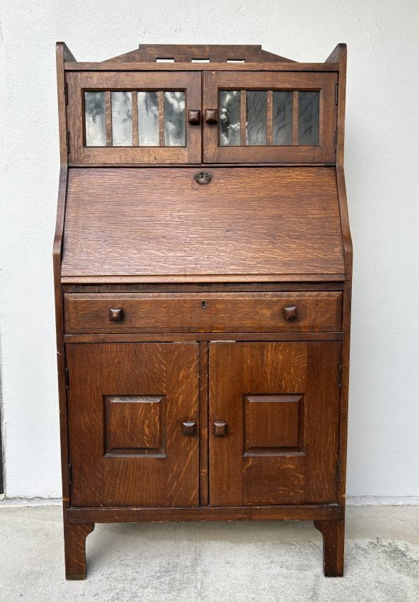 Arts & Crafts Mission Oak Antique Secretary Desk (1 of 14)