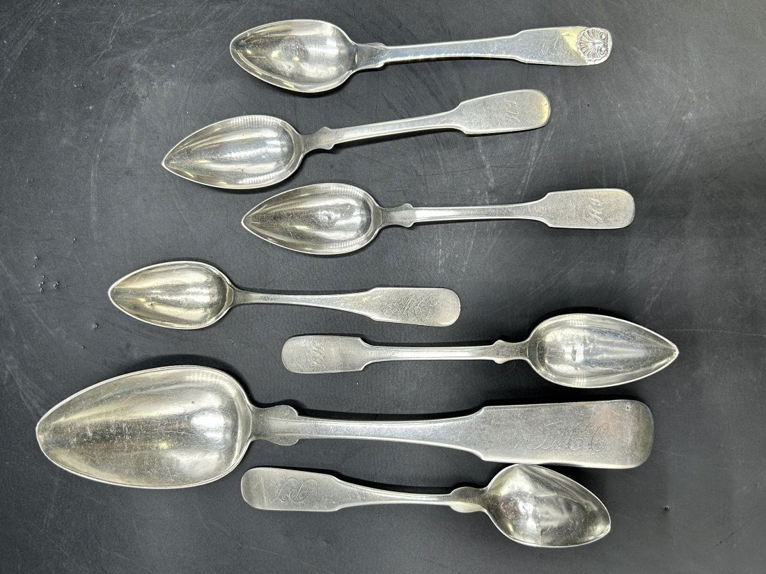 Estate Lot of American Coin Silver Spoons (1 of 4)