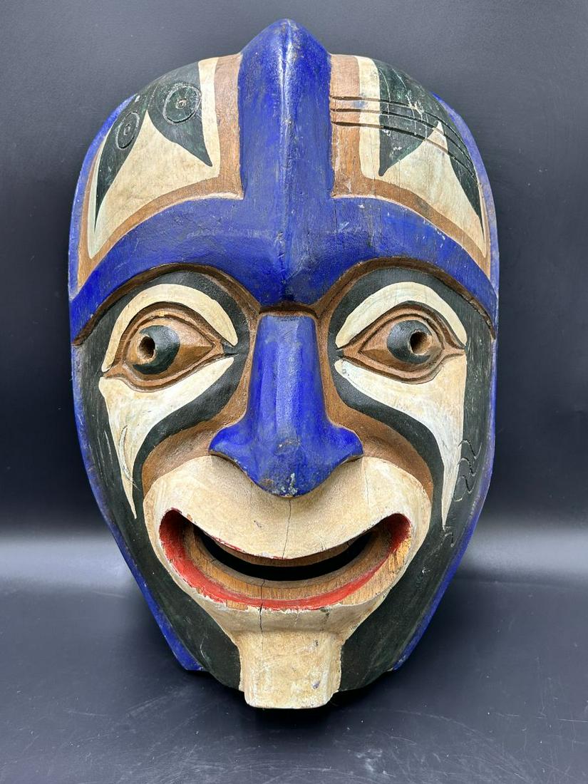 Northwest Pacific Coast Hand Carved Wooden Mask (1 of 8)