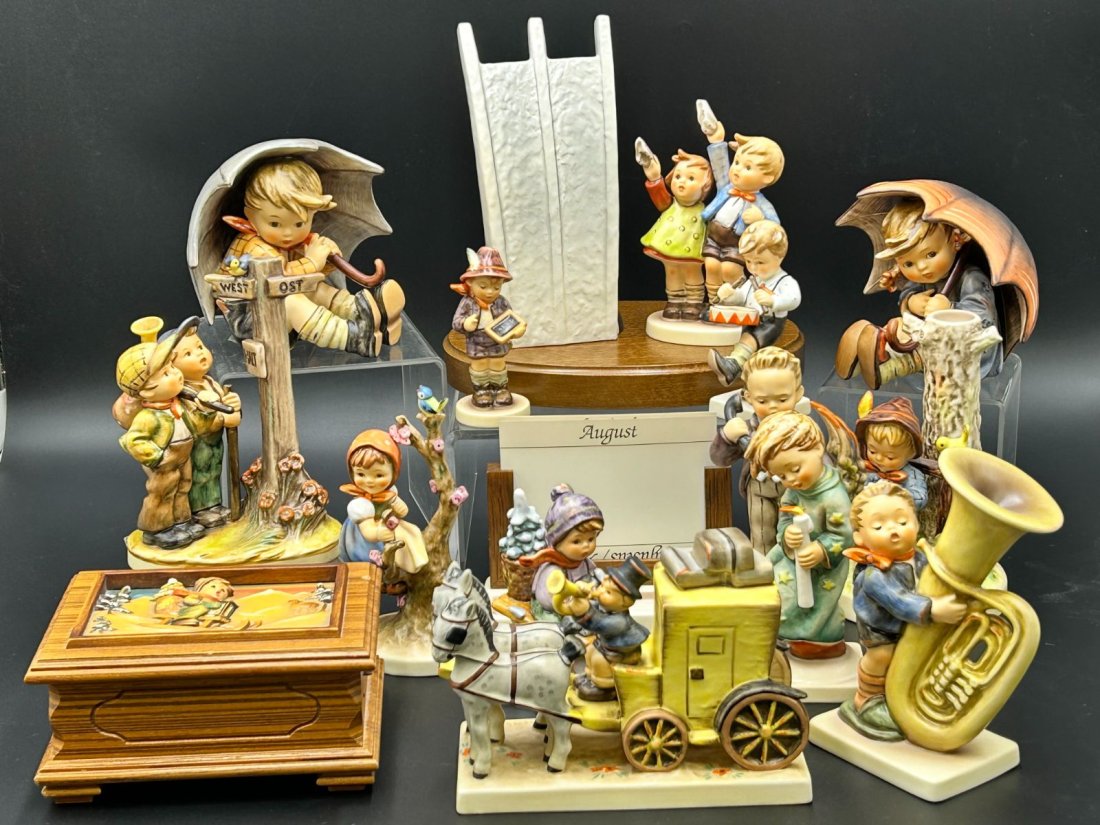 Estate Lot of 15 Goebel & M.J. Hummel Figurines (1 of 16)