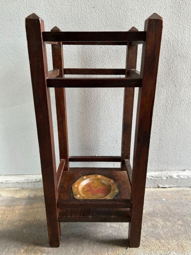 J. M. Young & Sons Mission Oak Arts & Crafts Umbrella Stand (1 of 9)