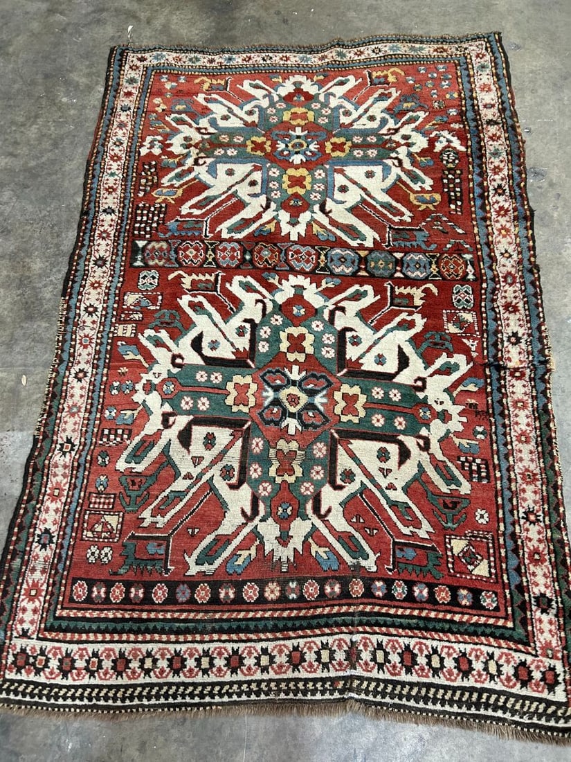 Late 19th Century Kazak Double Eagle Rug (1 of 11)
