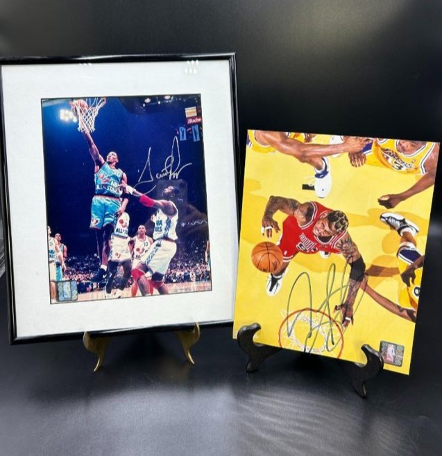 Official NBA Licensed Product Signed Autograph Photos Scottie Pippen & Dennis Rodman (1 of 12)