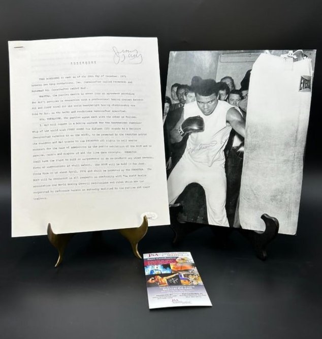 1975 Don King Boxing Agreement with Muhammad Ali - Fight with Jimmy Young: 1975 Don King Boxing Agreement between Muhammad Ali fight with Jimmy Young This is a COPY of the agreement made December 28, 1975 between Don King Productions and Muhammad Ali also signed by Herbert M