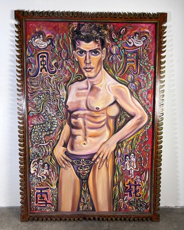 1998-1999 "Boy Toy" Oil on Board Erotica by Patricia Wahl (1 of 13)