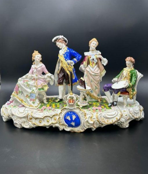 Large Late 19th Century Dresden Porcelain Figural Group (1 of 18)