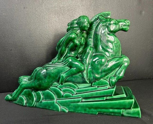 1930's Charles Lemanceau French Art Deco Valkyrie Statue (1 of 18)