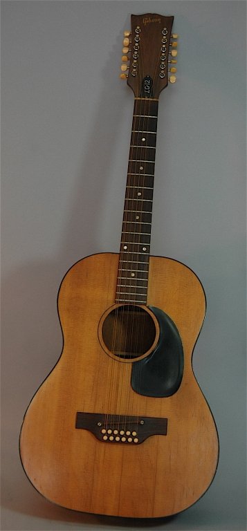 Gibson 12 String Guitar: Gibson 12 string guitar, model LG12 960797, 40" long, good condition.