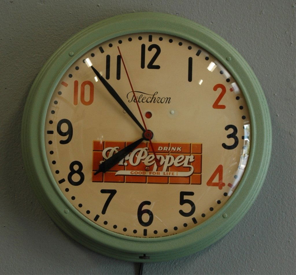 325 Dr. Pepper Advertising Wall Clock