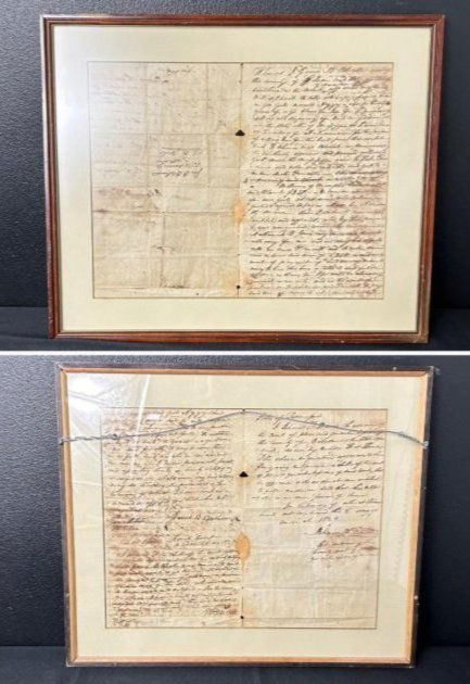 American History February 18, 1829 Handwritten Slave Deed Framed wording Translation (1 of 19)