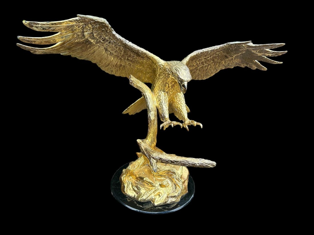 45" Journey's End - Golden Edition Majestic Eagle Bronze by S. Koop with COA (1 of 20)