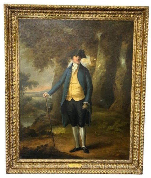 18th Century Large Portrait In the Style of Thomas Gainsborough 1727-1788 (1 of 18)