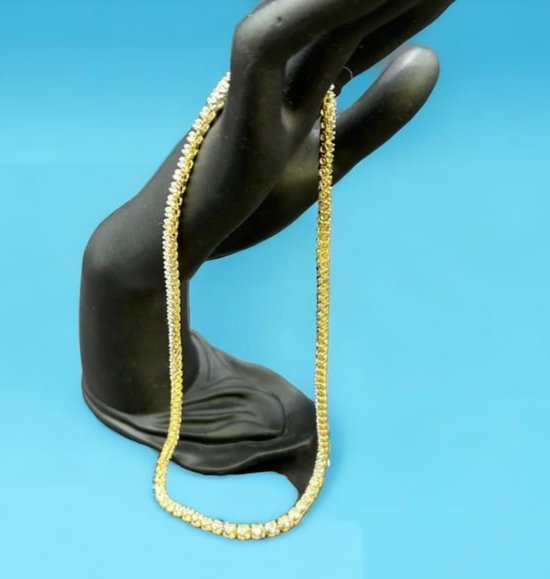 18" Diamond Riviera 14k Gold Necklace with 7.20 Total Carat Weight with Appraisal (1 of 17)