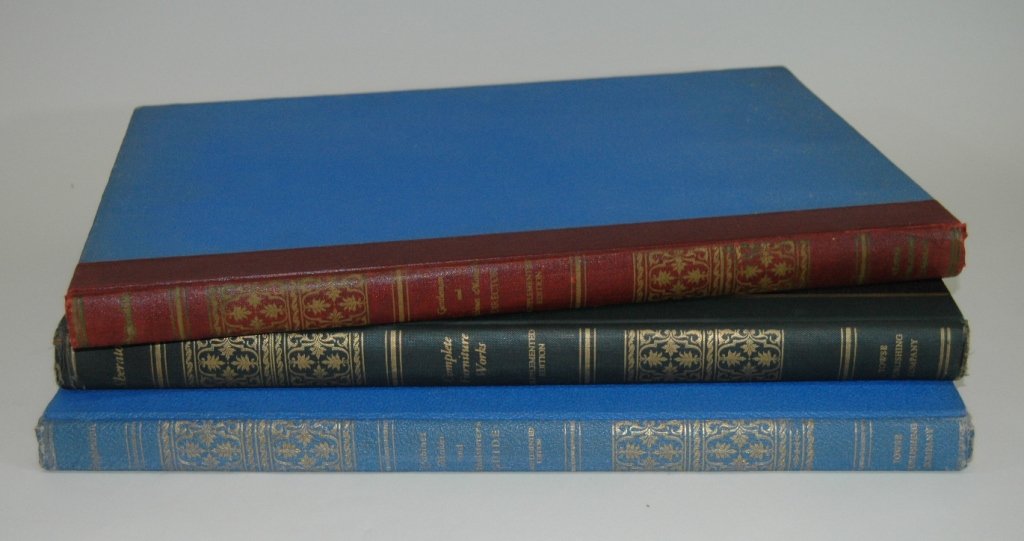 Thomas Sheraton's Furniture Books: 3 Volumes: Thomas Sheraton's Complete Furniture Works by Walter Rendell Story, 1938, limited edition 92/500. The Gentleman and Cabinet Maker's Director by Thomas Chippendale, supplemented by W. R. Sto