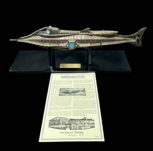 Walt Disney 50th Aniiversary 20,000 Leagues Under the Sea "Submarine Nautilus" of Capt Nemo: Walt Disney 50th Anniversary 20,000 Leagues Under the Sea "Submarine Nautilus" of Capt. Nemo. This collectible piece with only 1000 made, cast in resin, this very special figurine commemorates the 50t
