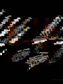 Estate Lot of 9 Vintage Assorted Cork Screws Barware - Wine Collectibles: Estate Lot of 9 Vintage Assorted Cork Screws Barware. This is a very cool lot with 5 wood carved characters, each hiding a corkscrew and 1 with both corkscrew and bottle opener. There are 2 scissor ar