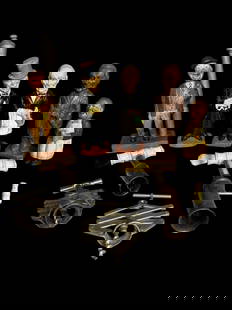 Estate Lot of 9 Vintage Assorted Cork Screws Barware - Wine Collectibles: Estate Lot of 9 Vintage Assorted Cork Screws Barware. This is a very cool lot with 5 wood carved characters, each hiding a corkscrew and 1 with both corkscrew and bottle opener. There are 2 scissor