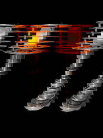 Art Deco Original Bauhaus Pattyn Table Lamps - Walter Von Nesson: Pair of Art Deco Original Bauhaus Pattyn Table Lamps. Made by Walter Von Nesson for Modern Corp. In Detroit MI, these circa 1930's lamps are made of aluminum, brass & bakelite. They are both in workin