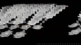 Estate Lot of 12 Waterford Lismore Crystal Red Wine/ Water Goblets 6.75" tall: Estate Lot of 12 Waterford Lismore Crystal Red Wine/ Water Goblets. This is a beautiful set of matching goblets by Waterford in the Lismore pattern. They are all in excellent condition with no damage,