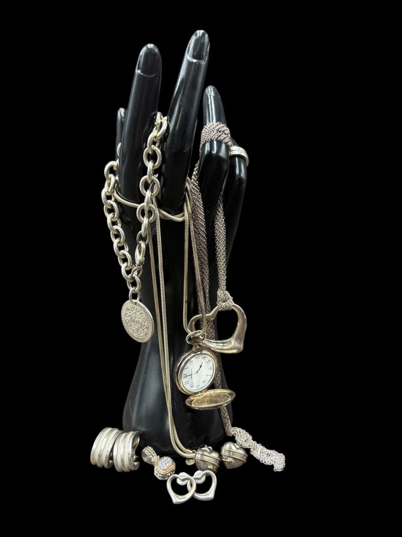 Estate Lot of Tiffany & Co. Sterling Silver Jewelry  3.85 troy ounces (1 of 13)