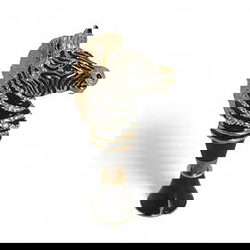 Jay Strongwater Jungle Zebra Head Wine Stopper Black Onyx & Jewels: Jay Strongwater Jungle Zebra Head Wine Stopper Black Onyx & Jewels. This is an amazing Jay Strongwater primarily uses Swarovski crystals in his hand-crafted designs, which are often complemented by se