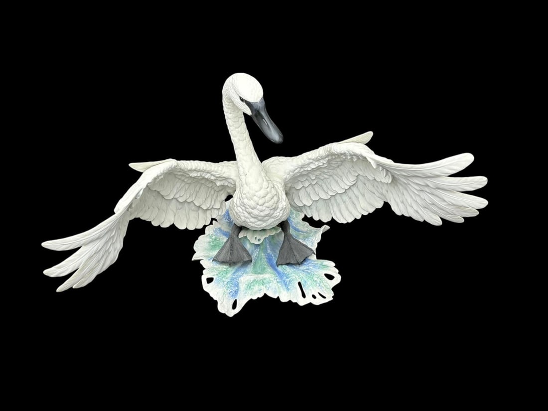 1985 Helen Boehm "Trumpeter Swan" Porcelain Sculpture, Signed & Ltd Edition (1 of 20)