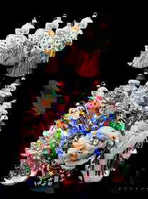 Lot of 13 Christopher Radko Santa Claus Oversized Assorted Glass Ornaments': Lot of 13 Christopher Radko Santa Claus Oversized Assorted Glass Ornament's. Beautiful lot of large RADKO sugar glitter ornaments. These assorted santas range in size of 8" tall to 5.5" tall. All are