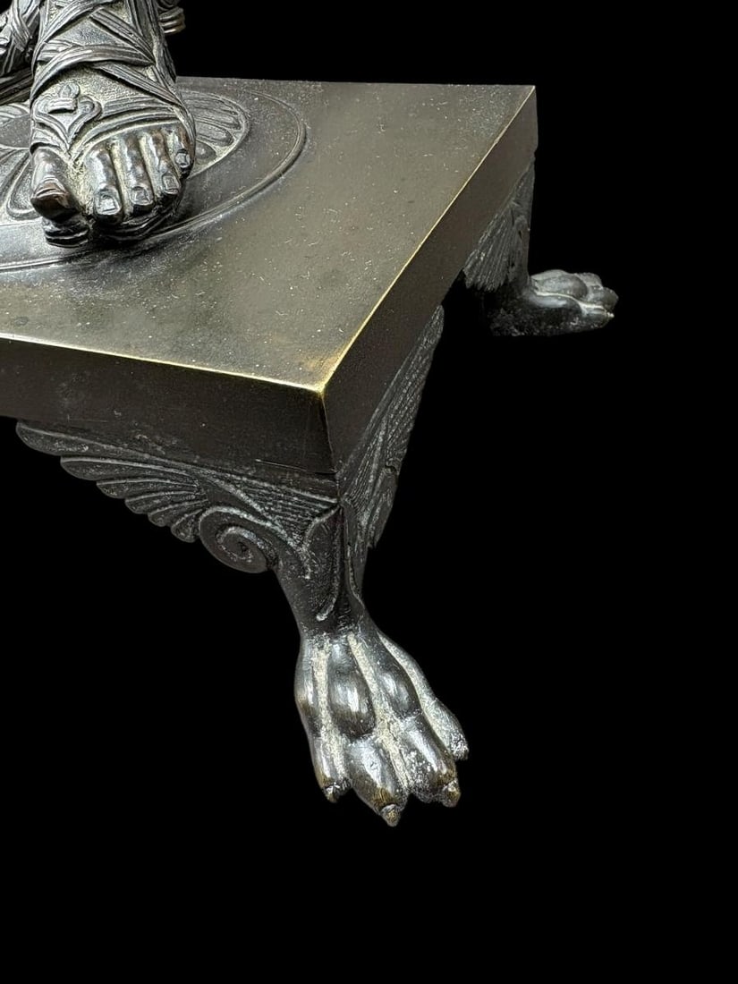 18 1/2" Bronze Sculpture , Narcisse a Roman Hunter after M. Amodio - 13