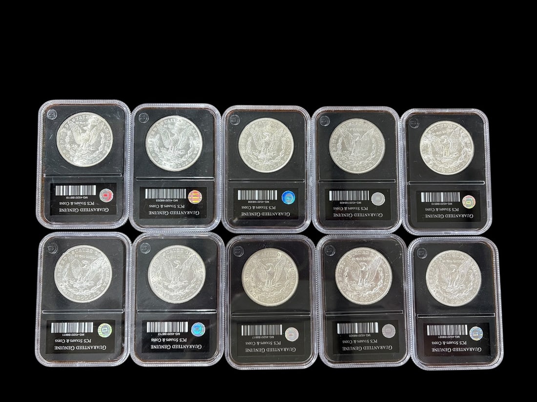 Estate Lot of 20 Morgan Silver Dollars & 5 Peace Silver Dollars, Uncirculated - 5