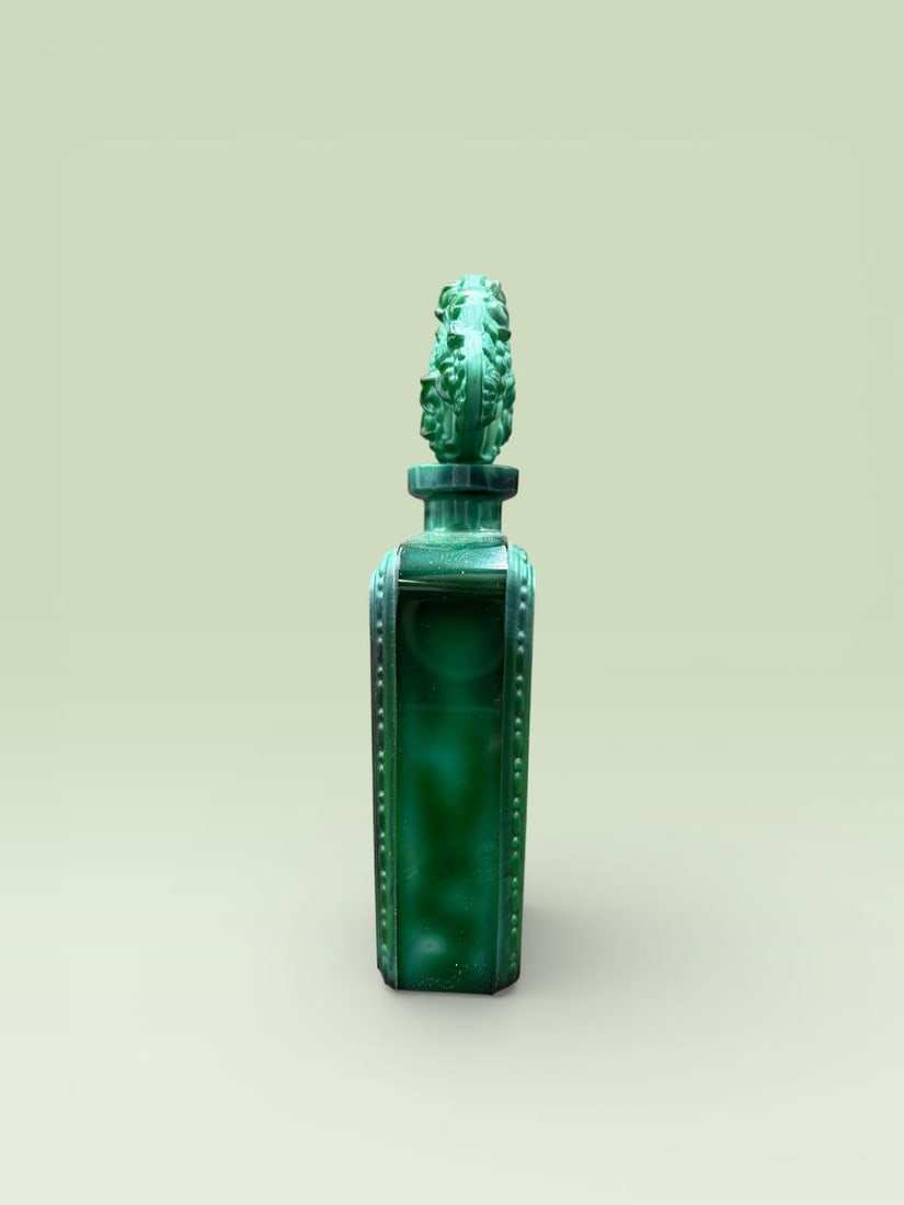 Art Deco Malachite Glass Perfume Bottle after Heinrich Hoffmann - 3