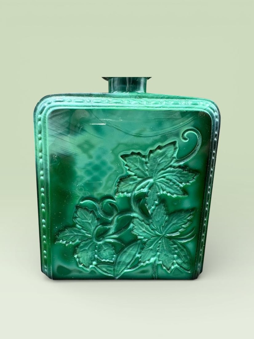Art Deco Malachite Glass Perfume Bottle after Heinrich Hoffmann - 6