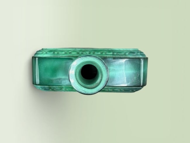 Art Deco Malachite Glass Perfume Bottle after Heinrich Hoffmann - 7