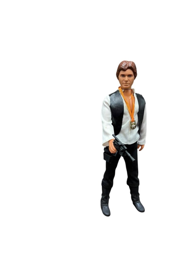 1977-78 Lot of 3 STAR WARS Action Figures - Han Solo, Princess Leia & Luke Skywalker + boxes - 6