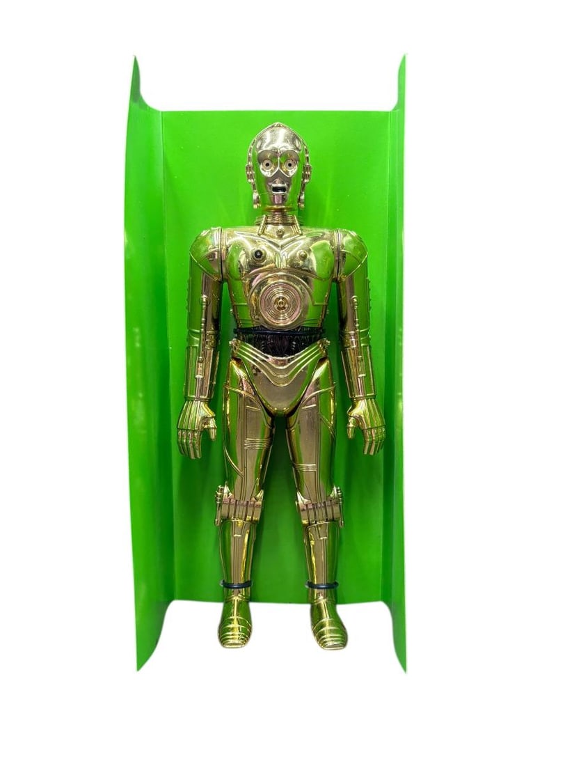 1977-78 Estate Lot of 2 STAR WARS Large Size Action Figure "Chewbacca" & "C-3PO" in boxes - 9