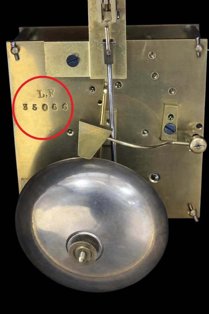 Late 19th Century French Louis XIV Gilt Bronze Mantel Clock - Le Roy et Fils - 14