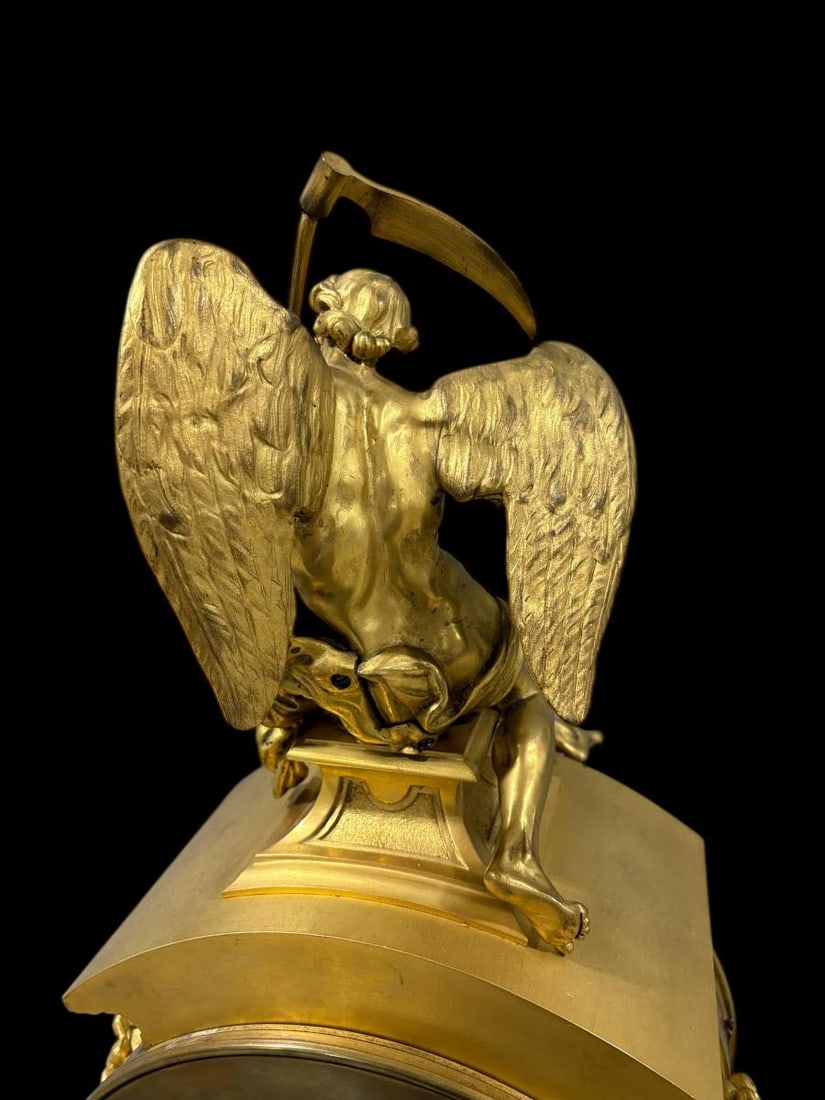 Late 19th Century French Louis XIV Gilt Bronze Mantel Clock - Le Roy et Fils - 15