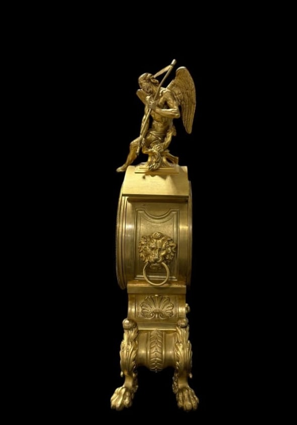 Late 19th Century French Louis XIV Gilt Bronze Mantel Clock - Le Roy et Fils - 2