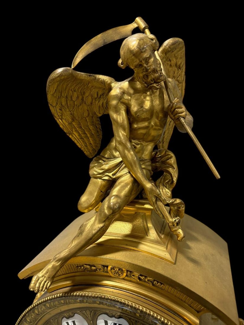 Late 19th Century French Louis XIV Gilt Bronze Mantel Clock - Le Roy et Fils - 6