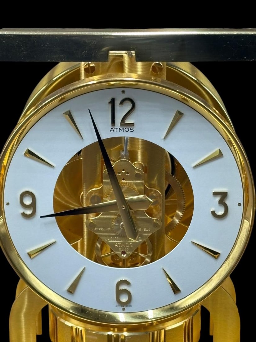 1982 Jaeger-LeCoultre Atmos Swiss Made Mantel Clock with Original Paperwork - 5