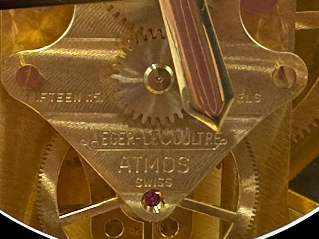 1982 Jaeger-LeCoultre Atmos Swiss Made Mantel Clock with Original Paperwork - 7