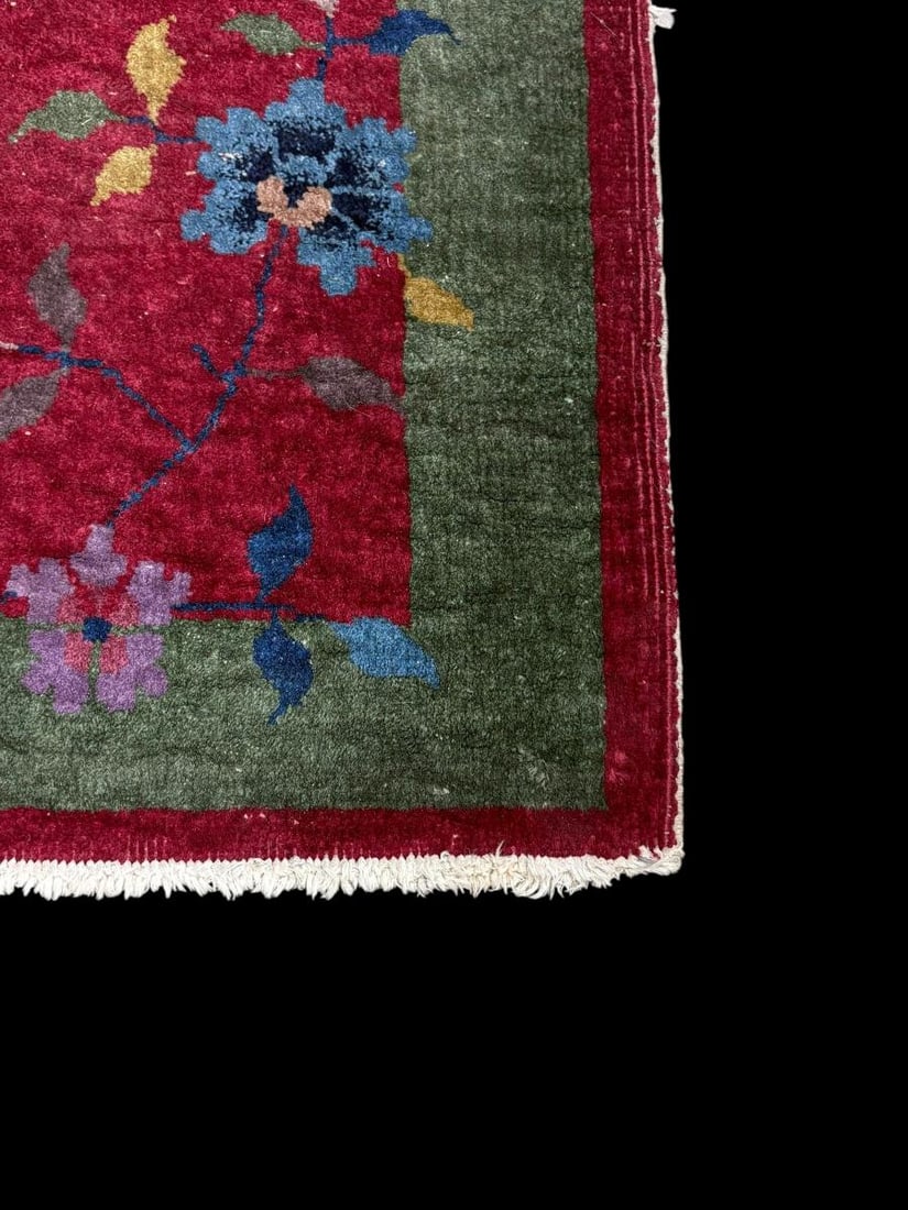 Estate Lot of 3 Chinese Wool Woven Area Rugs - 14