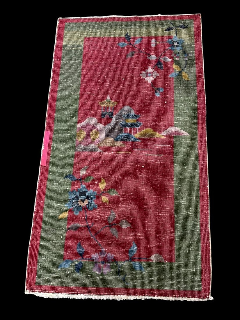 Estate Lot of 3 Chinese Wool Woven Area Rugs - 15