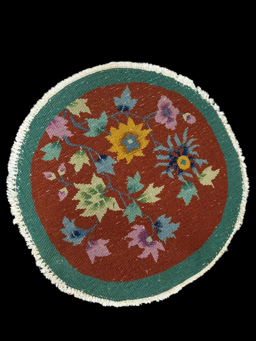 Estate Lot of 3 Chinese Wool Woven Area Rugs - 4