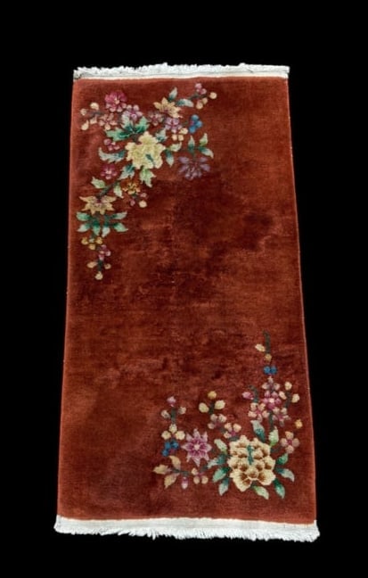 Estate Lot of 3 Chinese Wool Woven Area Rugs - 6