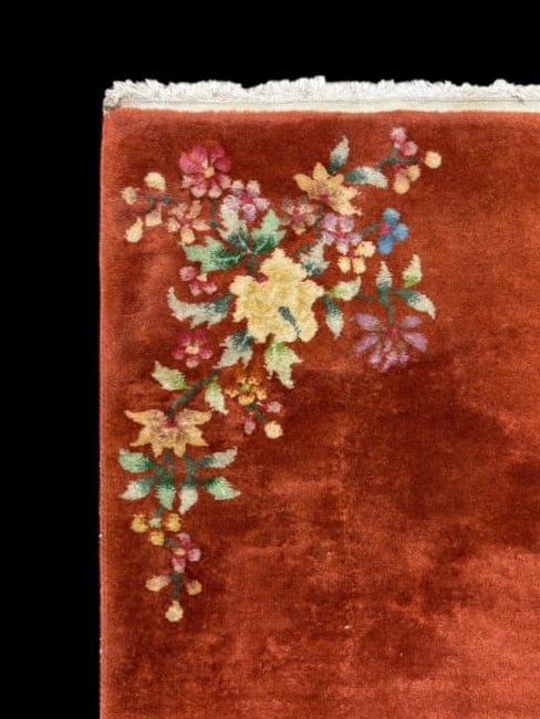 Estate Lot of 3 Chinese Wool Woven Area Rugs - 8