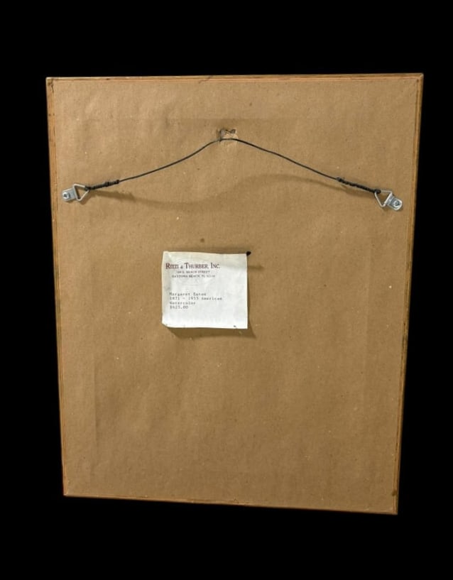 Margaret Eaton 1871-1953 Watercolor Framed Art "The Woman Artist" - 14